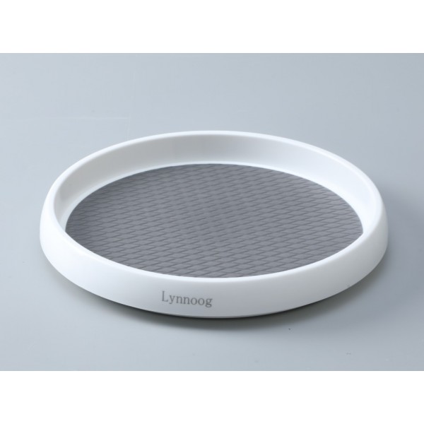 Lynnoog Non-Skid Lazy Susan Organizers Turntable Rack for Cabinet Pantry Organization and Storage, Kitchen, Fridge, Bathroom Makeup Vanity Countertop Under Sink Organizing Spice Rack