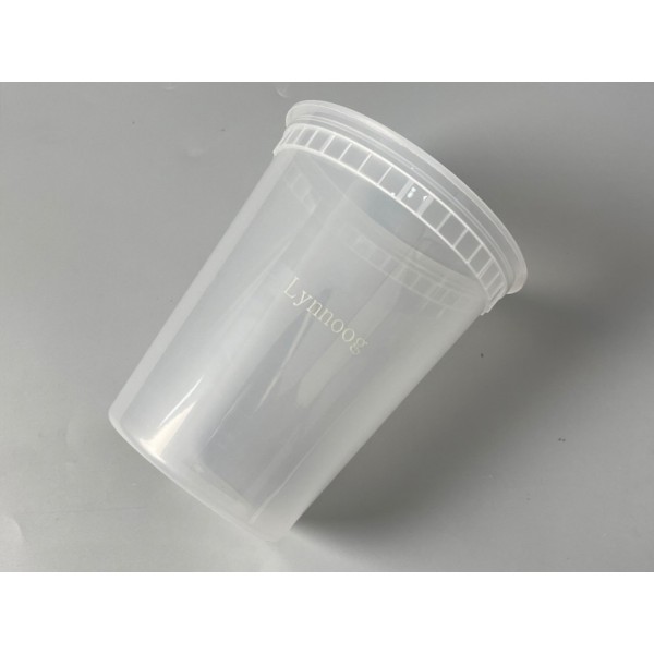 Lynnoog Plastic Deli Containers Disposable Food Storage Containers Ideal for Soups, Stews, and Meal Prep