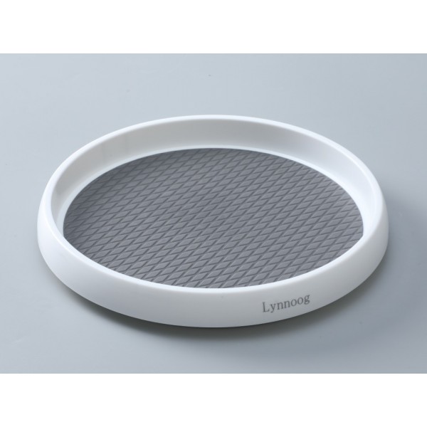 Lynnoog Non-Skid Lazy Susan Organizers Turntable Rack for Cabinet Pantry Organization and Storage, Kitchen, Fridge, Bathroom Makeup Vanity Countertop Under Sink Organizing Spice Rack